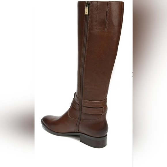 EUC Naturalizer Brown Reid Wide Calf Knee High Boot - Size 8.5 Wide - Picture 7 of 14